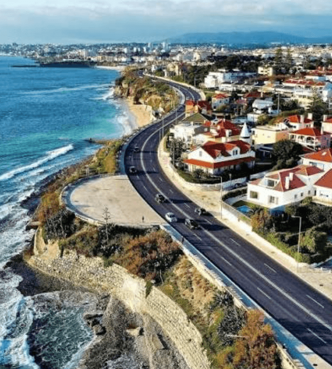 Scenic Coastal Drive through Estoril